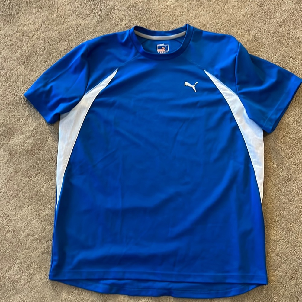 3/$20! Puma Men’s Active T-Shirt in Royal Blue and White